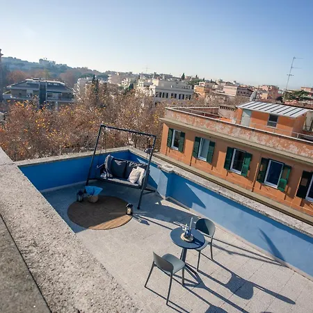 Sky Terrace - Panoramic View Near Trastevere - Homes Appartamento Roma